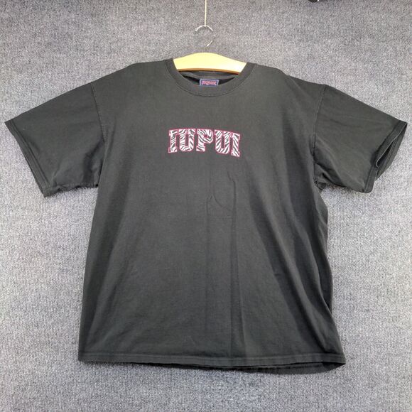 JanSport Men's IUPUI T-Shirt Black Size XL Short Sleeve Crew Neck Vintage - Picture 2 of 12